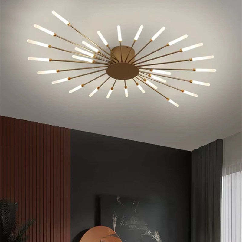 Lampa Sufitowa Modern Art Deco Wielopunktowa - Złoty