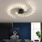 Lampa Sufitowa Modern Art Deco Wielopunktowa - Czarny