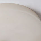 Lampa Sufitowa Okrągła Alabastrowa z Mosiężnym Akcentem - 9
