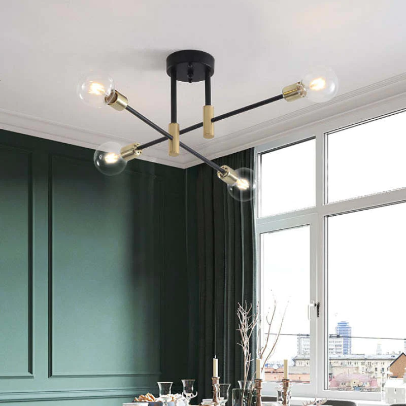 Lampa Sufitowa Sputnik z Wieloma Ramionami i Oprawką E27