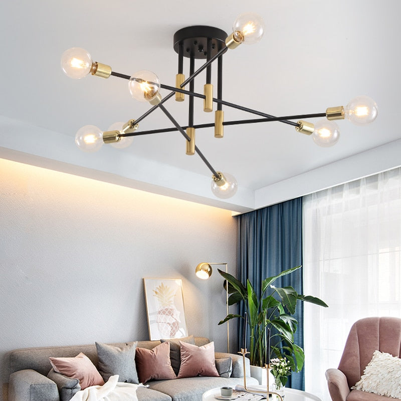 Lampa Sufitowa Sputnik z Wieloma Ramionami i Oprawką E27 - 8