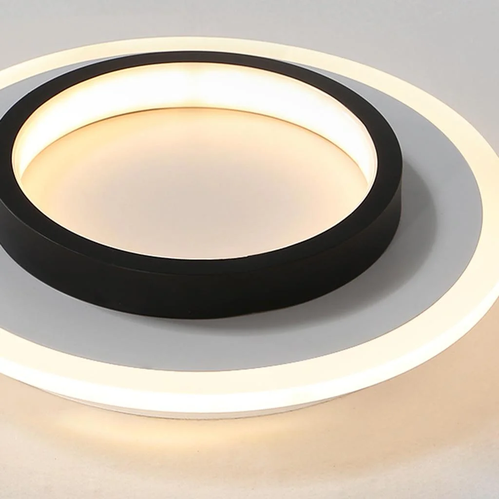 Lampa Sufitowa LED Nowoczesna z Podwójnym Pierścieniem - 12