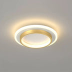 Lampa Sufitowa LED Nowoczesna z Podwójnym Pierścieniem - Złoty