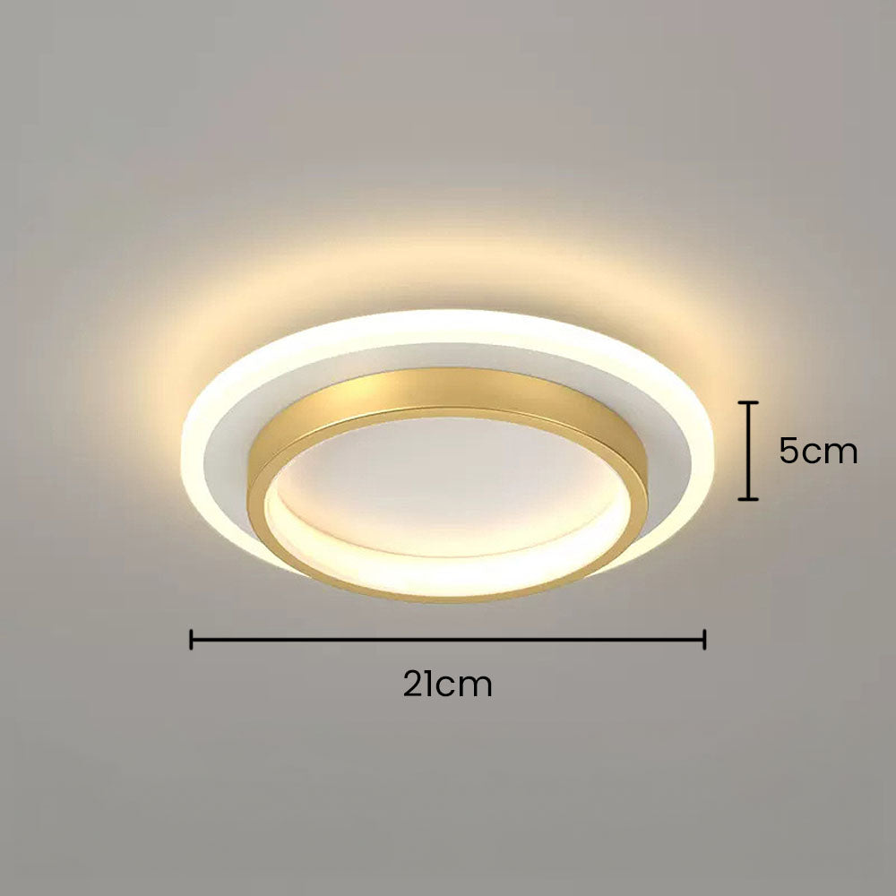 Lampa Sufitowa LED Nowoczesna z Podwójnym Pierścieniem - 27