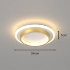 Lampa Sufitowa LED Nowoczesna z Podwójnym Pierścieniem - 28