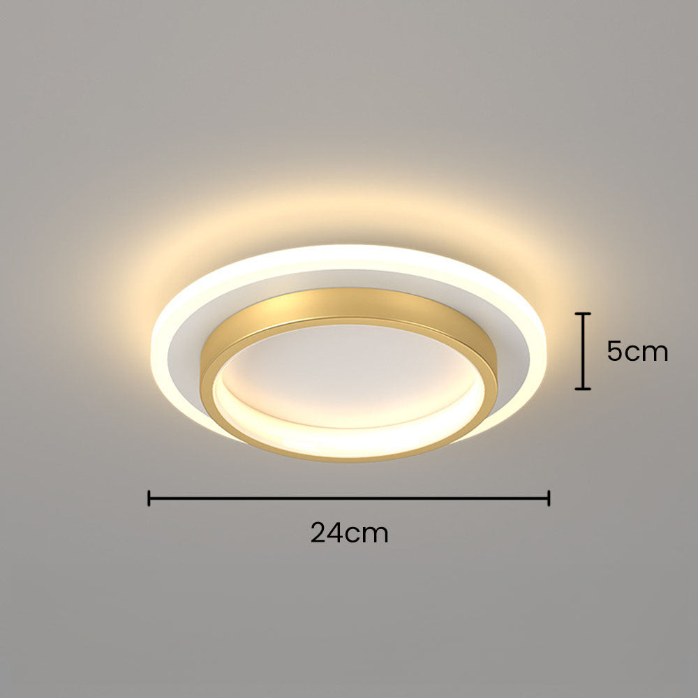 Lampa Sufitowa LED Nowoczesna z Podwójnym Pierścieniem - 28