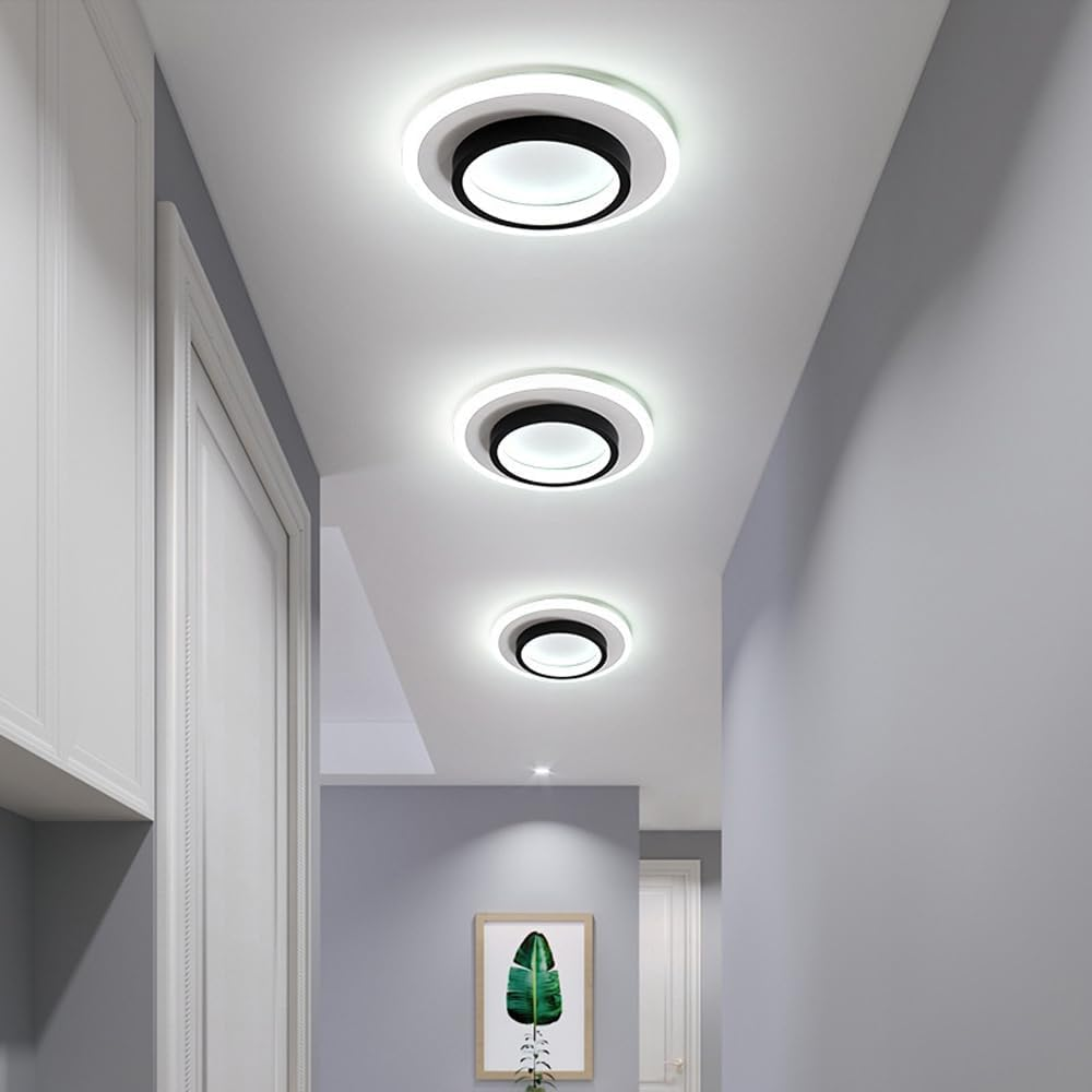 Lampa Sufitowa LED Nowoczesna z Podwójnym Pierścieniem - 4