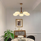 Lampa Sufitowa Retro ze Szklanymi Kloszami i Mosiężnymi Ramionami - 10