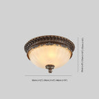 Lampa Sufitowa Retro z Matowym Szklanym Kloszem - 4