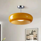 Lampa Sufitowa Retro z Okrągłym Szklanym Kloszem - 18