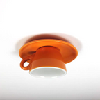 Lampa Sufitowa Retro w Kształcie Filiżanki z Gwintem G4 - Pomarańczowy