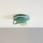 Lampa Sufitowa Retro w Kształcie Filiżanki z Gwintem G4 - Jasnoniebieski