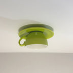 Lampa Sufitowa Retro w Kształcie Filiżanki z Gwintem G4 - Jasnozielony