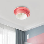 Lampa Sufitowa Retro w Kształcie Filiżanki z Gwintem G4 - Różowy