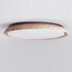 Lampa Sufitowa Rustykalna z Pierścieniem z Trawertynu - 6