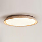 Lampa Sufitowa Rustykalna z Pierścieniem z Trawertynu - 8