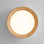 Lampa Sufitowa Skandynawska z Pierścieniem w Wyglądzie Drewna - 5