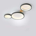Lampa Sufitowa Skandynawska z Okrągłymi Panelami LED - Szary