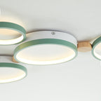 Lampa Sufitowa Skandynawska z Okrągłymi Panelami LED - 27