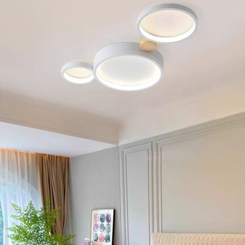 Lampa Sufitowa Skandynawska z Okrągłymi Panelami LED