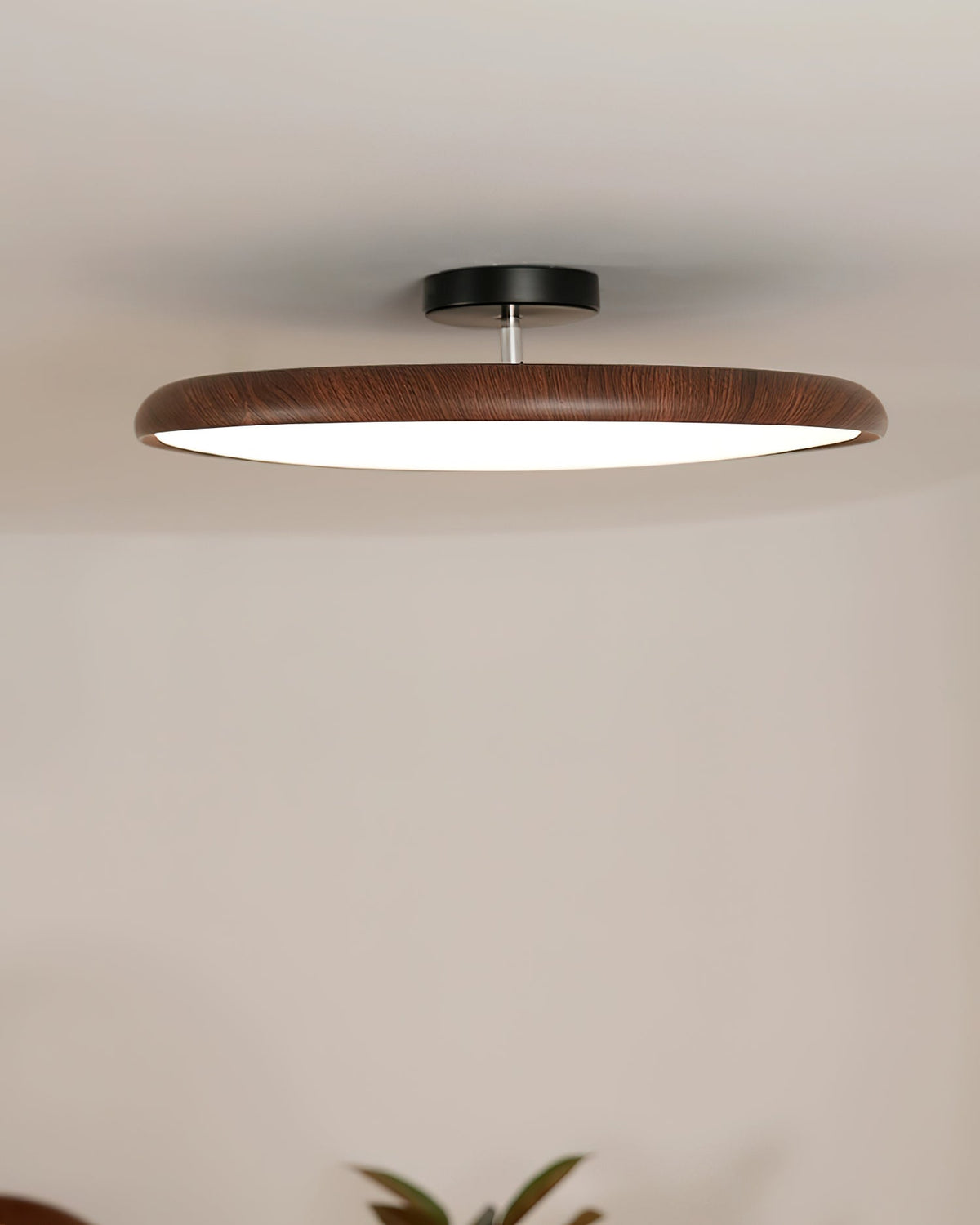 Lampa Sufitowa Skandynawska z Okrągłym Kloszem i LED - 12