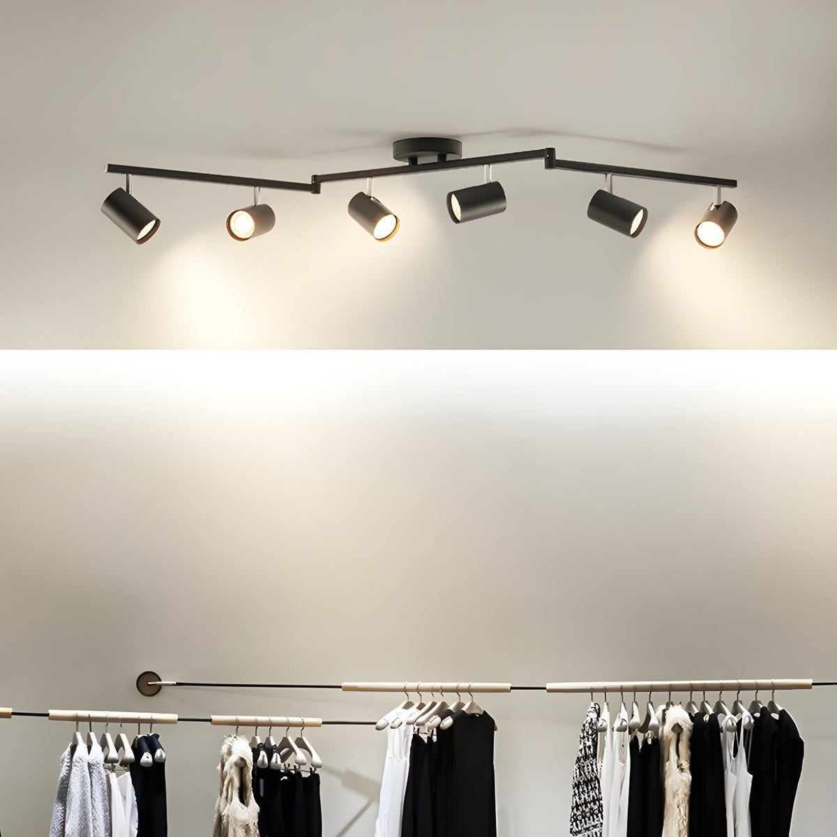 Lampa Sufitowa Modern z Obrotowymi Spotami GU10 - 6