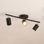Lampa Sufitowa Modern z Obrotowymi Spotami GU10 - Czarny