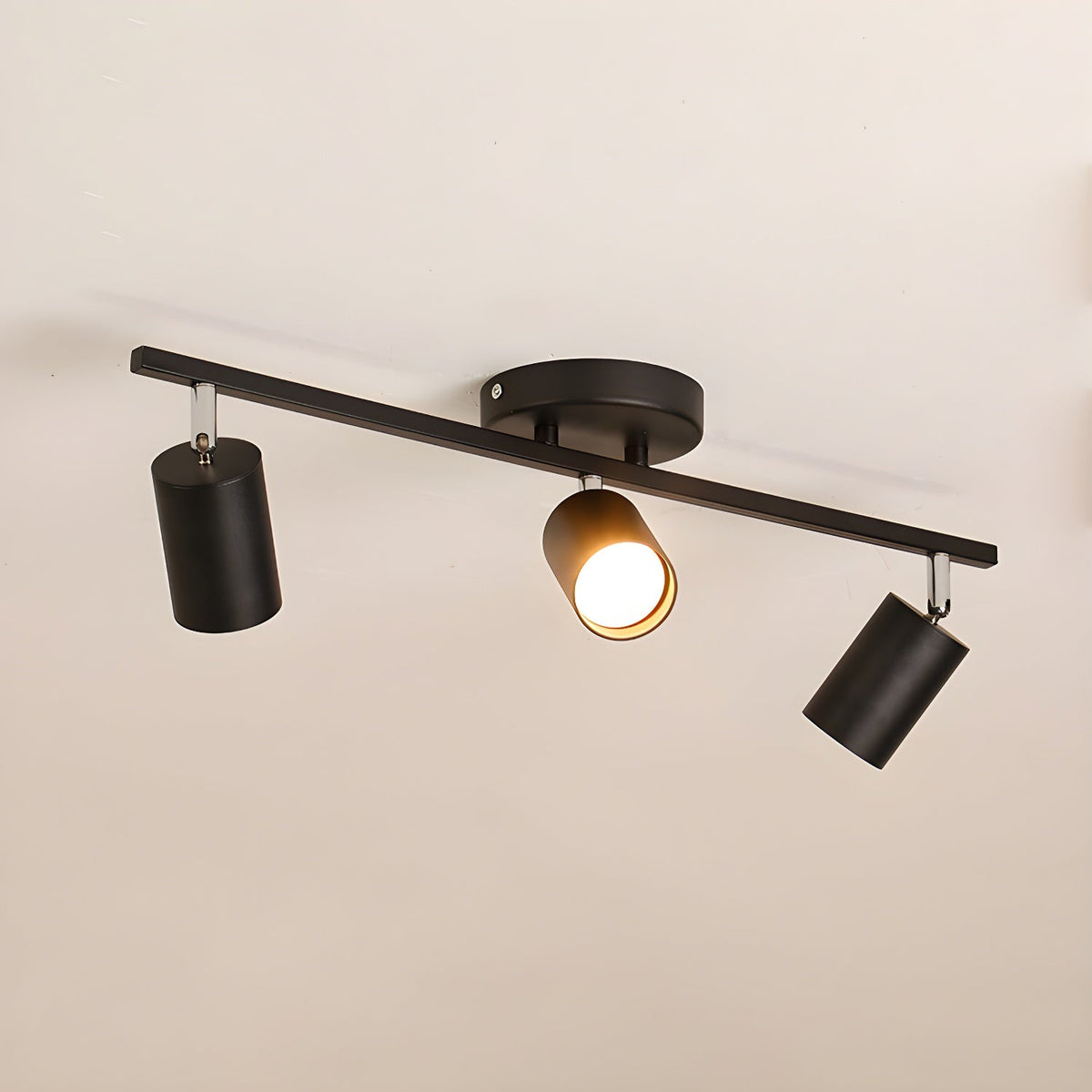 Lampa Sufitowa Modern z Obrotowymi Spotami GU10 - Czarny