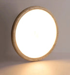 Lampa Sufitowa Wabi Sabi z Okrągłym Kloszem Imitującym Kamień - 17