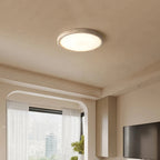 Lampa Sufitowa Wabi Sabi z Okrągłym Kloszem Imitującym Kamień - Beżowy