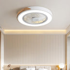 Lampa Sufitowa z Wentylatorem LED Skandynawska z Drewnianymi Akcentami - 3