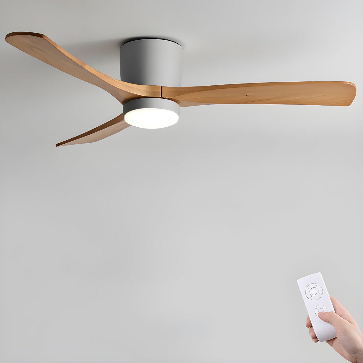 Wentylator Sufitowy z Oświetleniem LED Skandynawski - 30