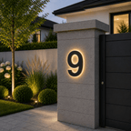 Podświetlany Numer Domu ze Stali Nierdzewnej i Akrylu - 10
