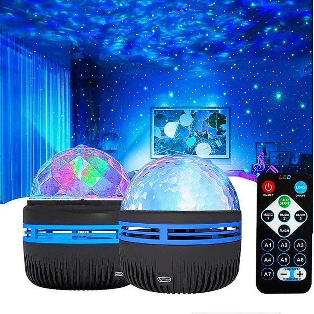 Projektor Nocny Zorza Polarna z Pilotem i Efektami Świetlnymi RGB