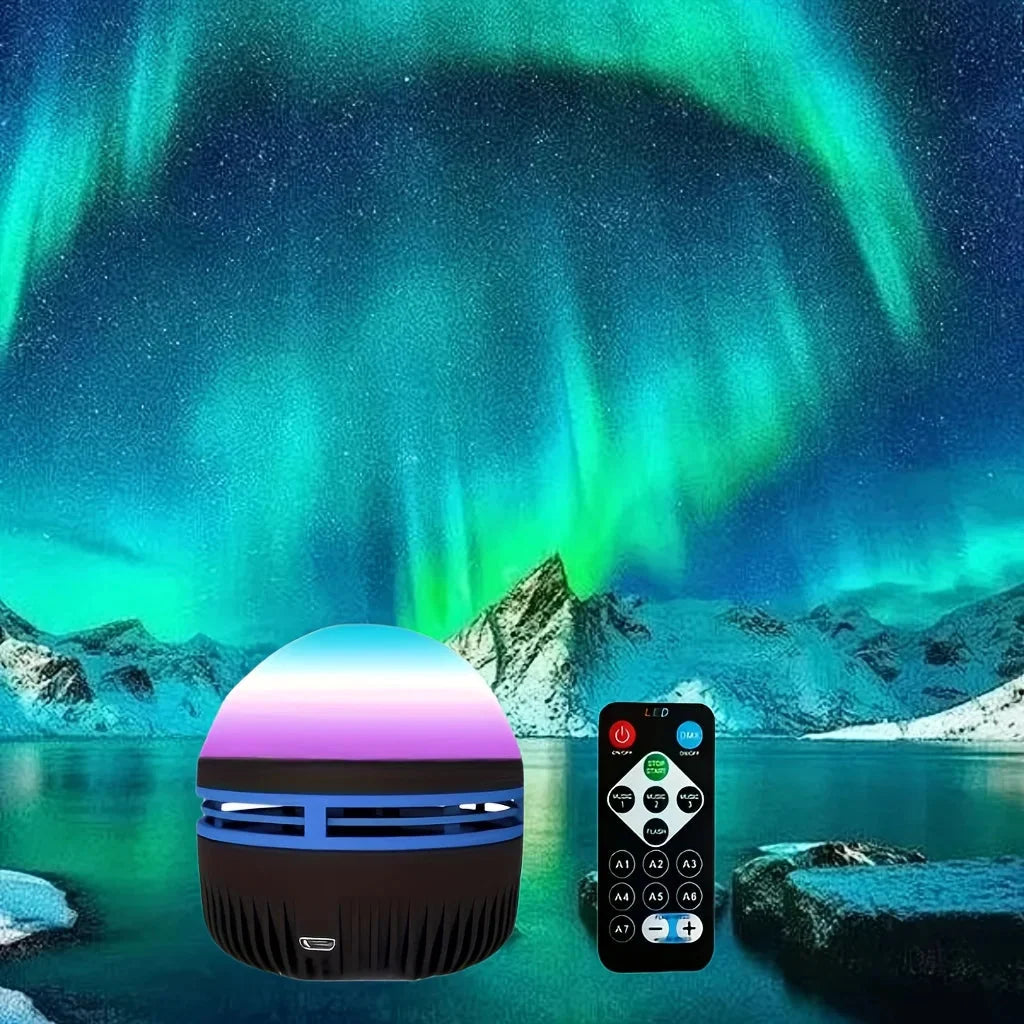 Projektor Nocny Zorza Polarna z Pilotem i Efektami Świetlnymi RGB - 3