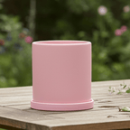 Osłonka na Doniczkę Ceramiczna Okrągła z Podstawką