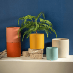 Osłonka na Doniczkę Ceramiczna Okrągła z Podstawką - 4