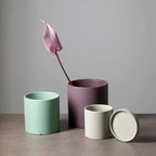 Osłonka na Doniczkę Ceramiczna Okrągła z Podstawką - 5