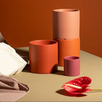 Osłonka na Doniczkę Ceramiczna Okrągła z Podstawką - 6