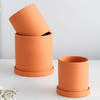 Osłonka na Doniczkę Ceramiczna Okrągła z Podstawką - 7