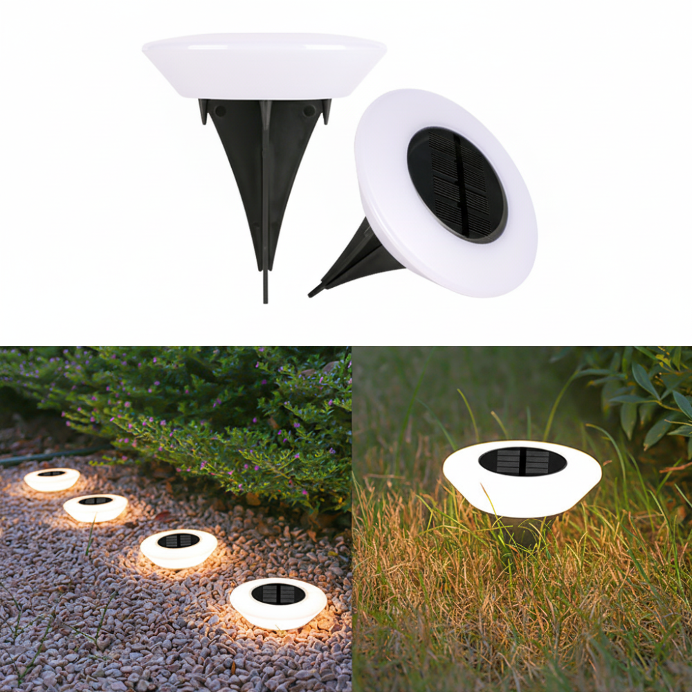 Lampa Ogrodowa Solarna LED Najazdowa z Czujnikiem Zmierzchu - 9