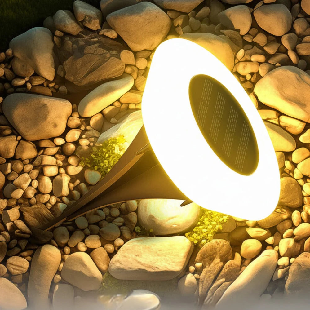 Lampa Ogrodowa Solarna LED Najazdowa z Czujnikiem Zmierzchu - 6