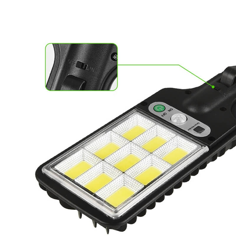 Lampa Ogrodowa Solarna z Czujnikiem Ruchu i Pilotem