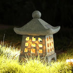 Solarna Lampa Ogrodowa Pagoda z Wbudowanym LED na Słupek lub Ścieżkę - 3