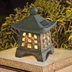Solarna Lampa Ogrodowa Pagoda z Wbudowanym LED na Słupek lub Ścieżkę