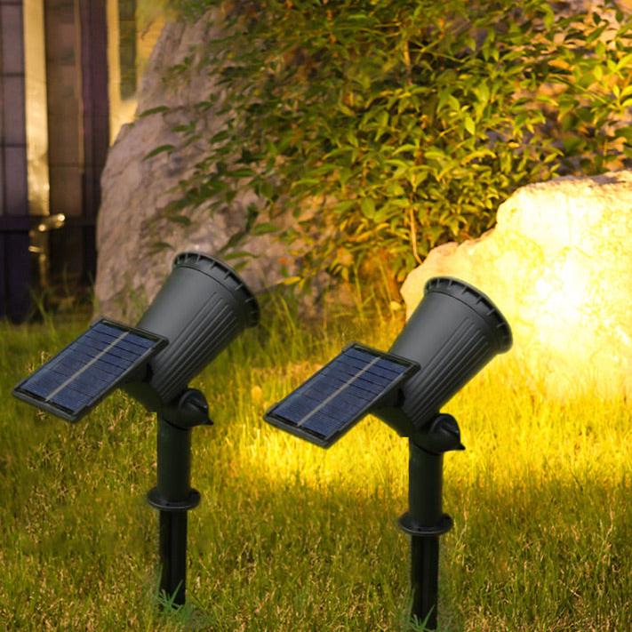 Solarna Lampa Ogrodowa z Wbijanym Grotem i Obrotową Głowicą
