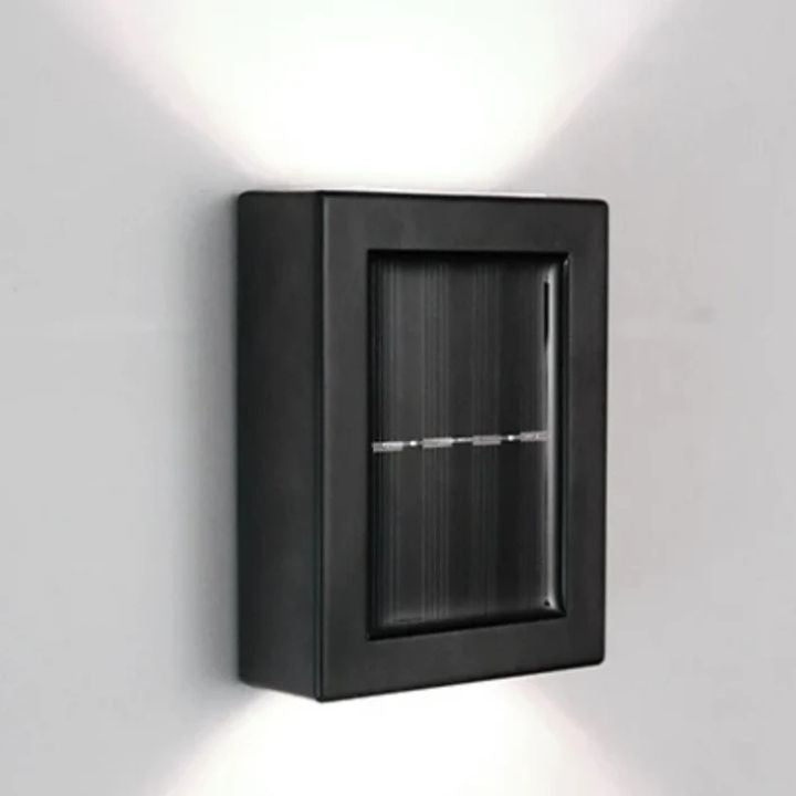 Solarna Lampa Ścienna Zewnętrzna z Efektem Góra-Dół w Zestawie 2 Sztuki - 8