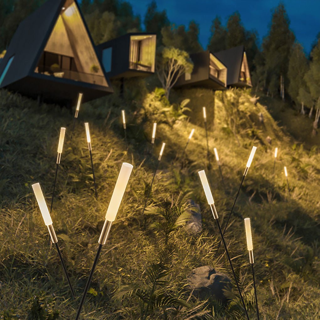 Solarne Lampy Ogrodowe w Kształcie Trzciny z Wbijanym Grotem - 4