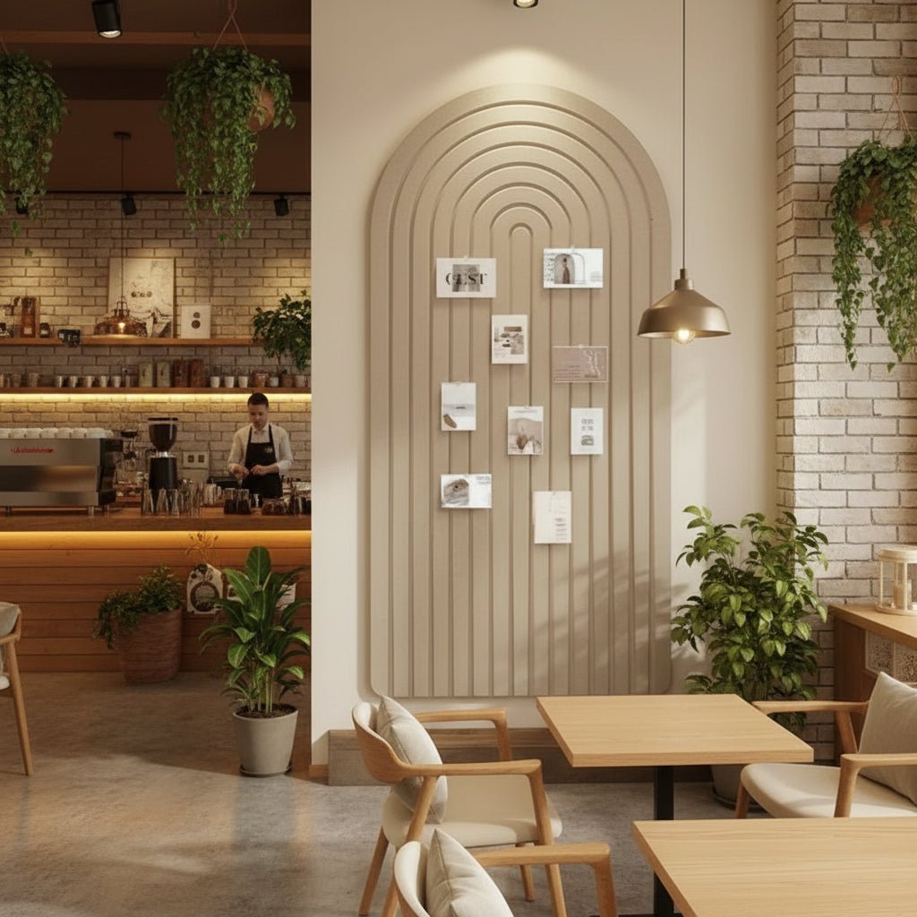 Tablica Pinboard Filcowa z Łukiem Boho do Dekoracji Ściany - 4