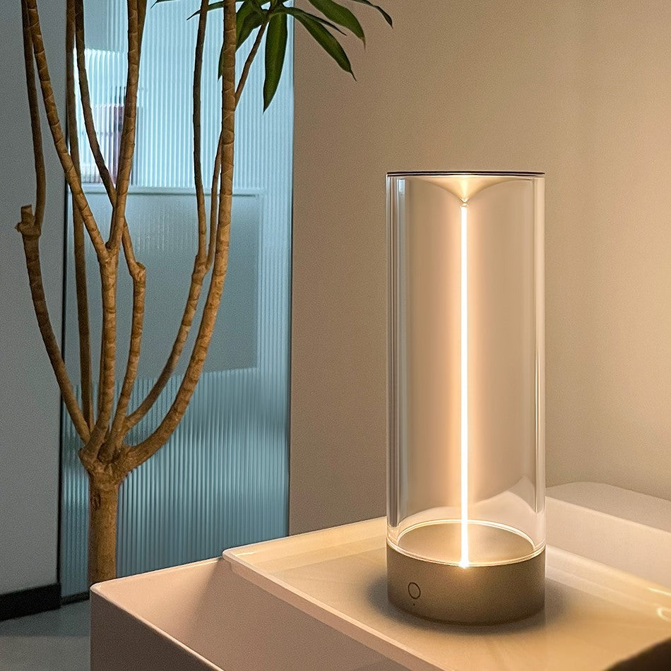 Lampa Stołowa Minimalistyczna z Bezprzewodową Listwą LED - 7